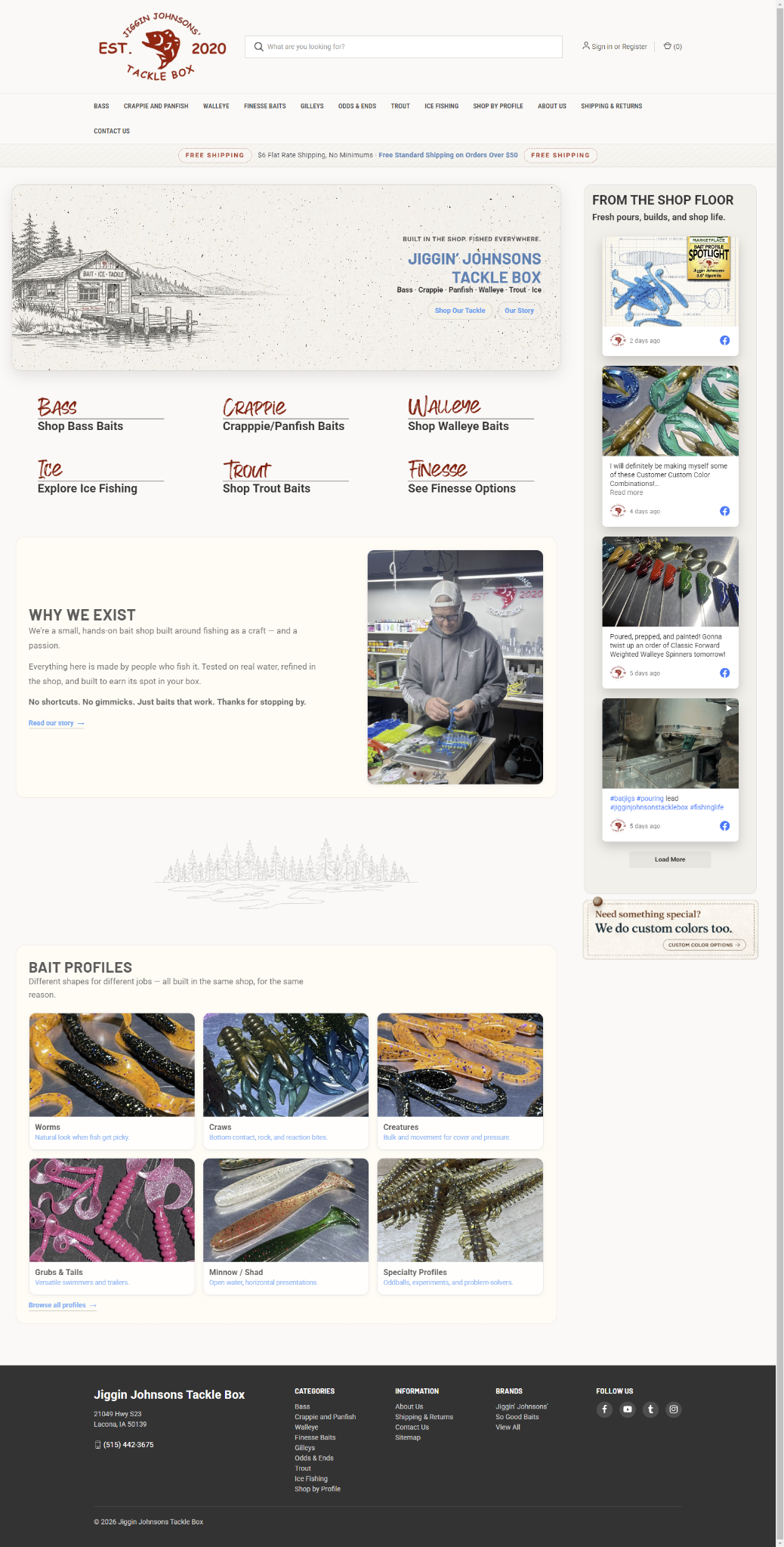 Jiggin' Johnsons homepage screenshot